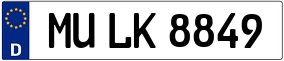 Trailer License Plate